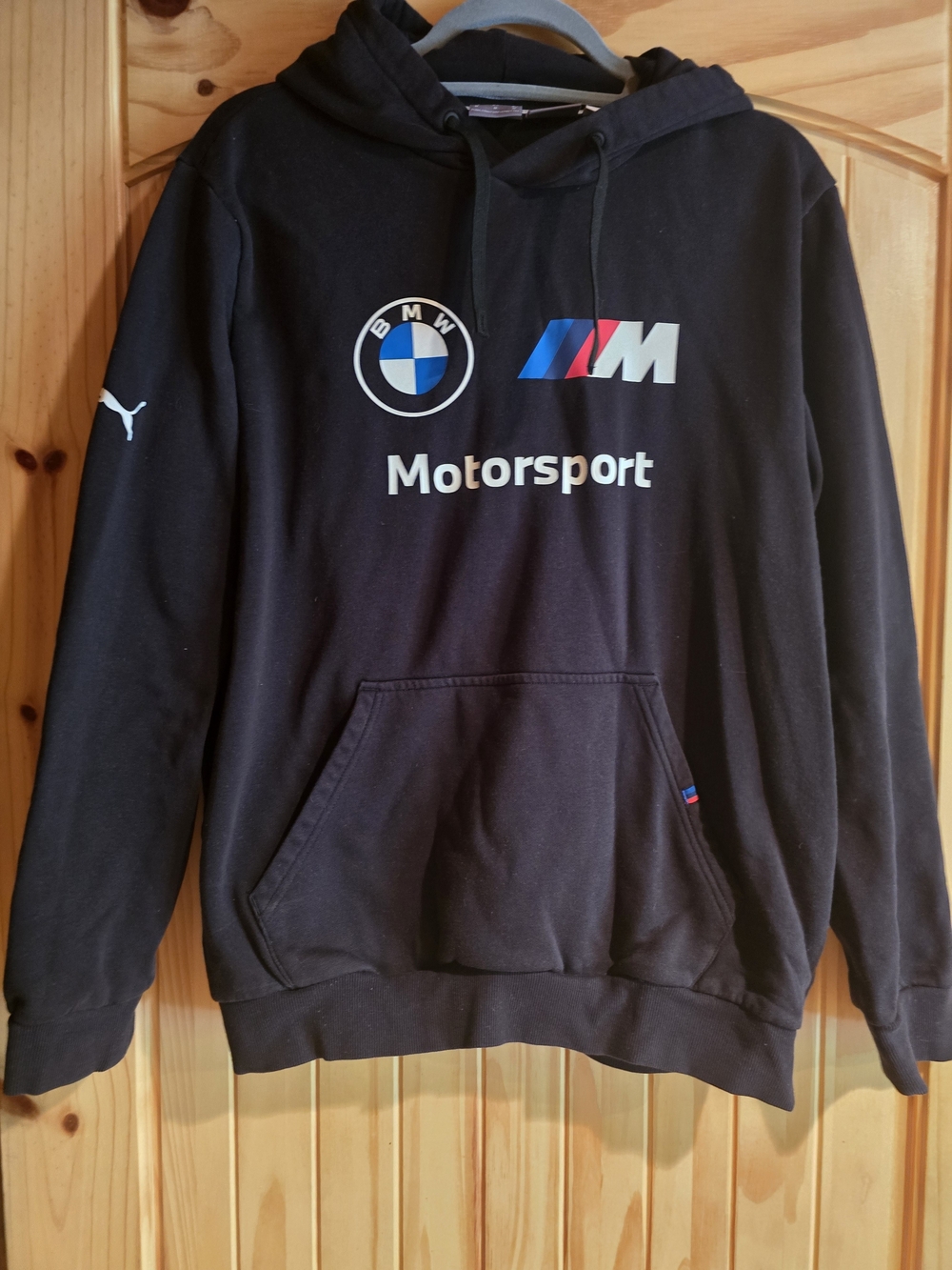 PUMA Motosport NWT Mens Black Fleece Hoodie. Sz. M